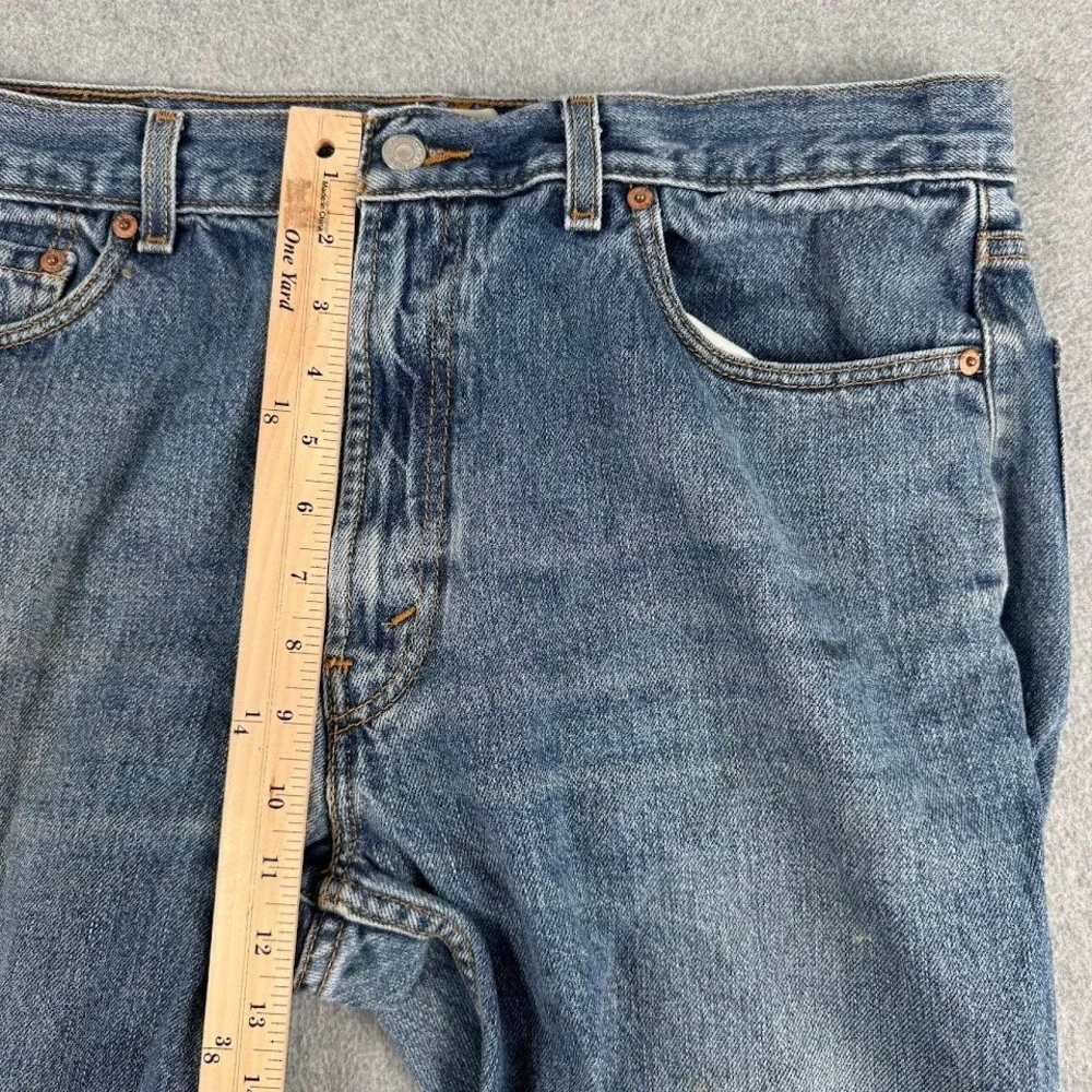 Vintage Levi 505 Jeans Mens‎ 36x32 Distressed Thrashed Regular Fit Denim Rodeo